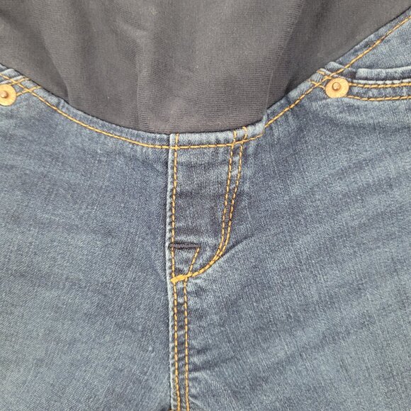 H&M &Denim Maternity Jeans Mama Super Skinny High Rib Medium Wash Women's Size 6 - Picture 8 of 15